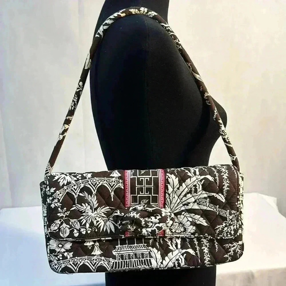 Vera Bradley Imperial Toile Knot Just A Clutch Shoulder Bag, Brown - Picture 2 of 15